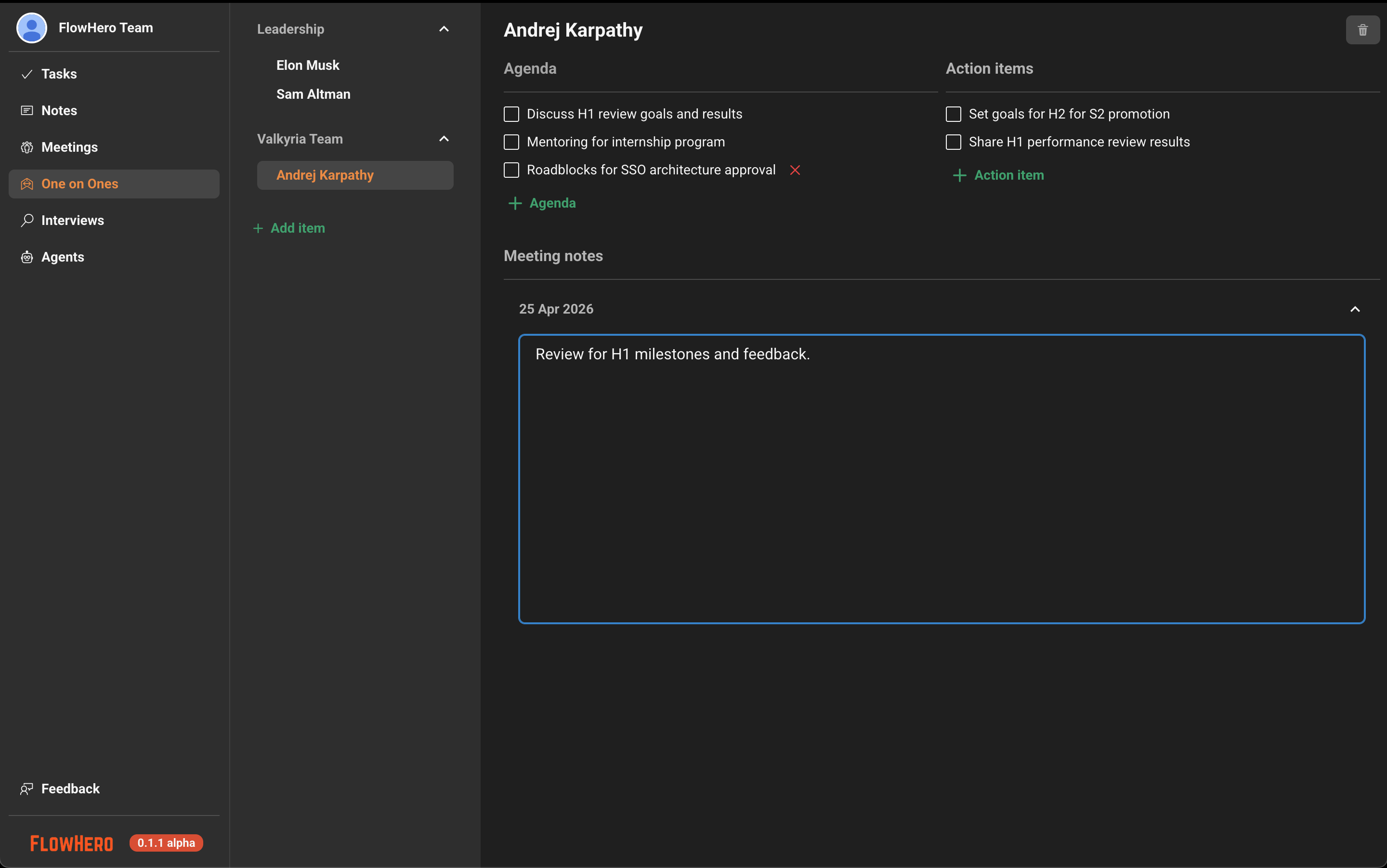FlowHero One on Ones
